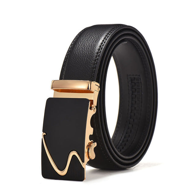 Luxury Men’s Statement Leather Ratchet Belt