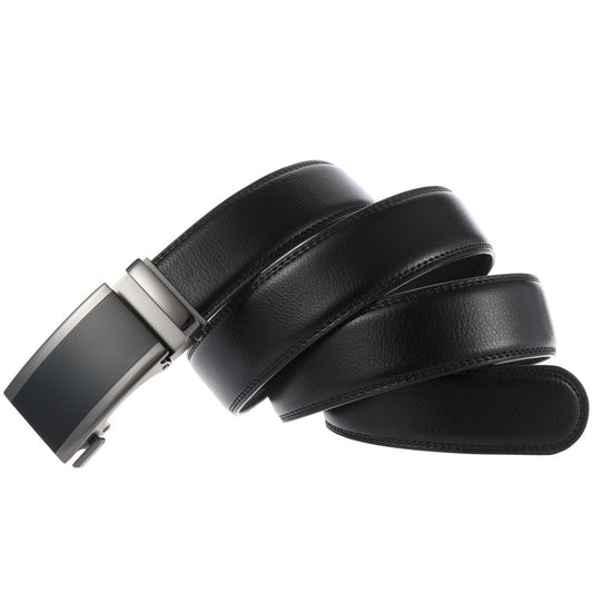 Men’s Leather Ratchet Belt - Adjustable Everyday Comfort