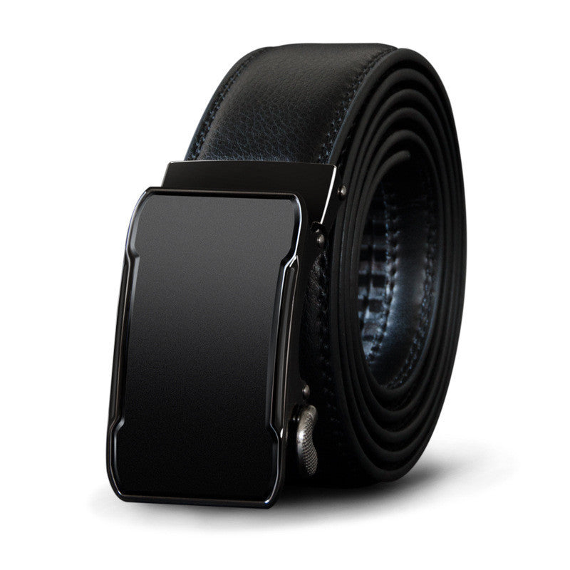 Elegant Men’s Leather Belt with Premium Automatic Buckle