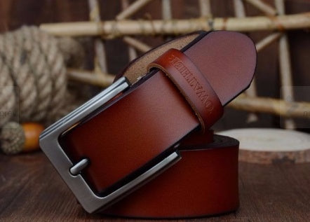 Extra Long Leather Men’s Casual Belt