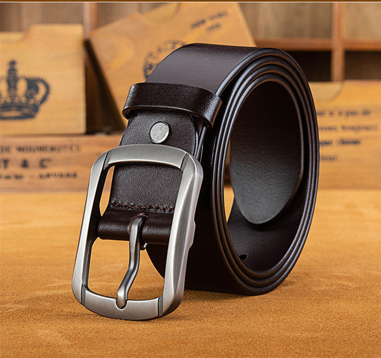 Men’s First Layer Cowhide Leather Belt