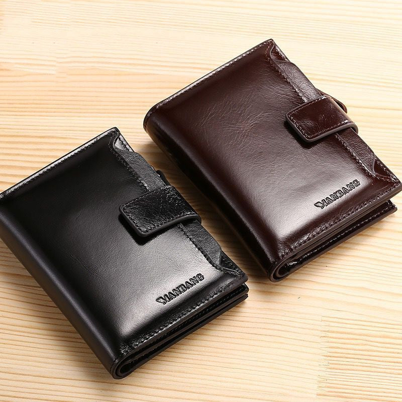 Men's leather Trifold wallet