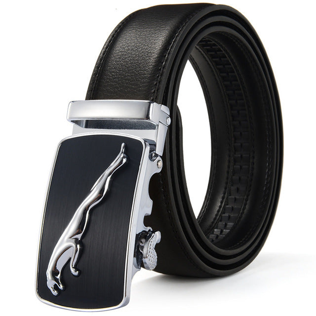 Luxury Men’s Statement Leather Ratchet Belt