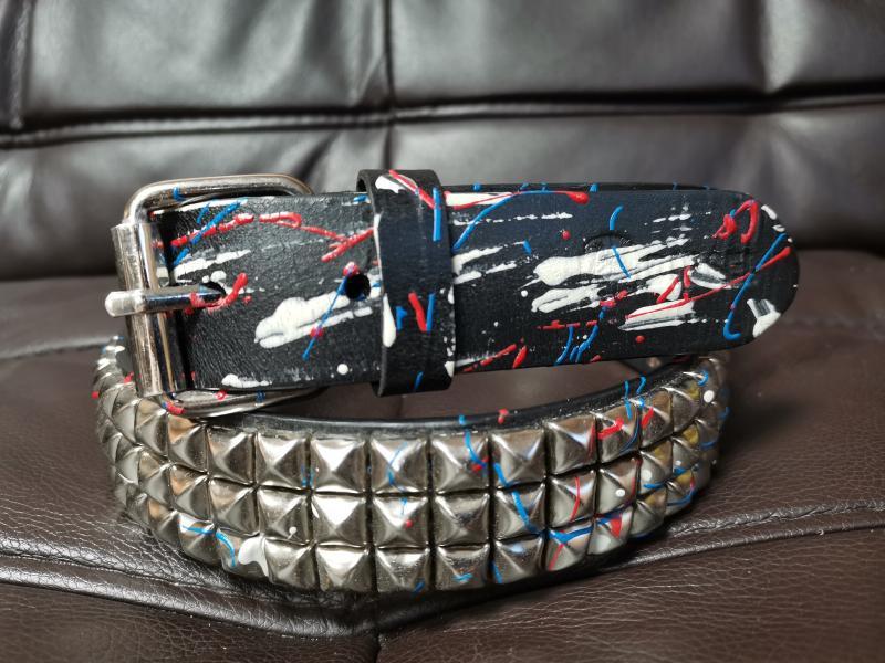 Gothic Punk Rivet Rock Belt for Men