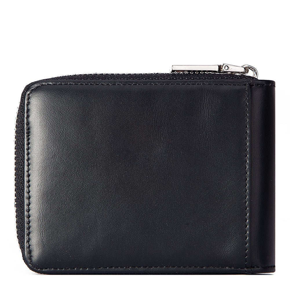 Anti-theft Brush Men's Leather Short Wallet