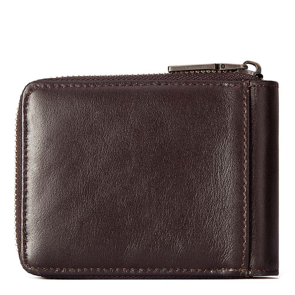 Anti-theft Brush Men's Leather Short Wallet