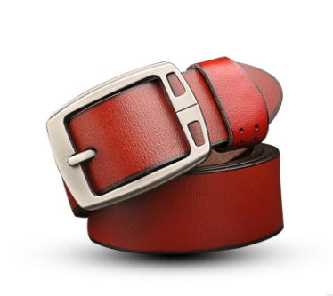 Fashionable Men's Leather Antique Denim Belt