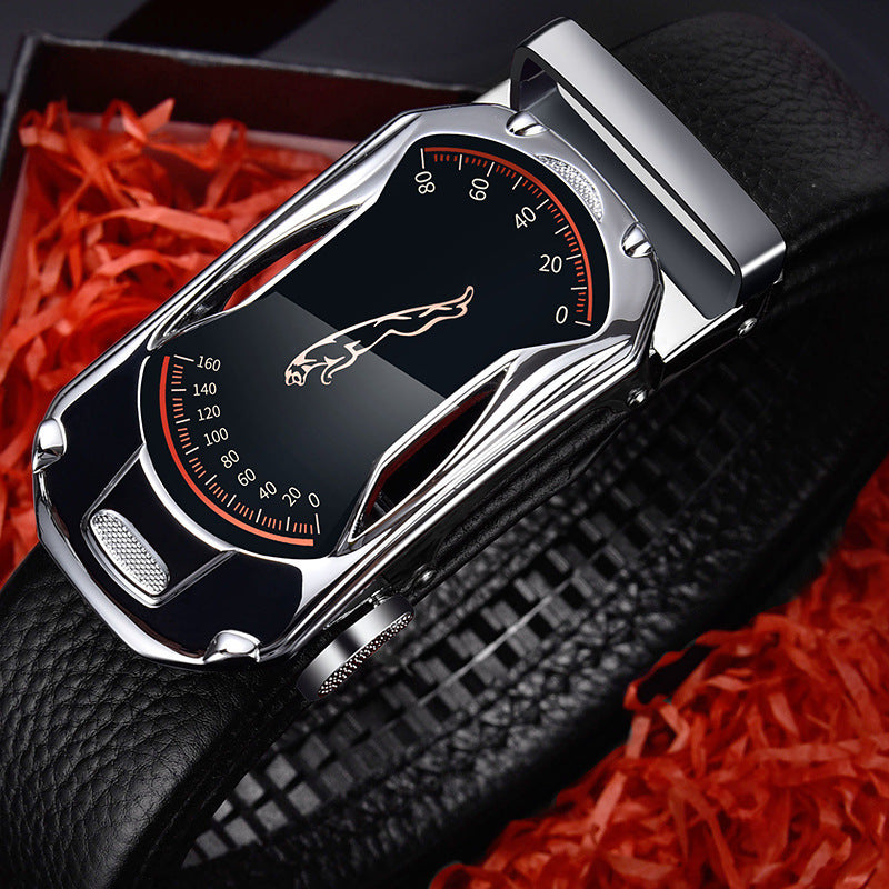 Men's leather belt