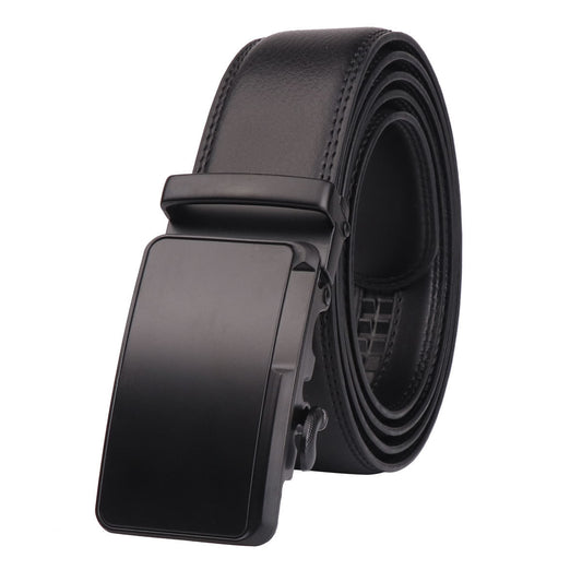 Men’s Cowhide Leather Belt - Secure Pin Buckle Fit
