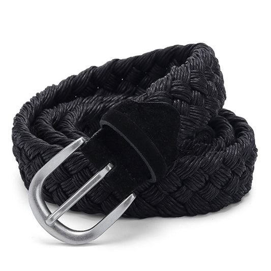 Casual Woven Canvas Golf Belt - Breathable Comfort Fit