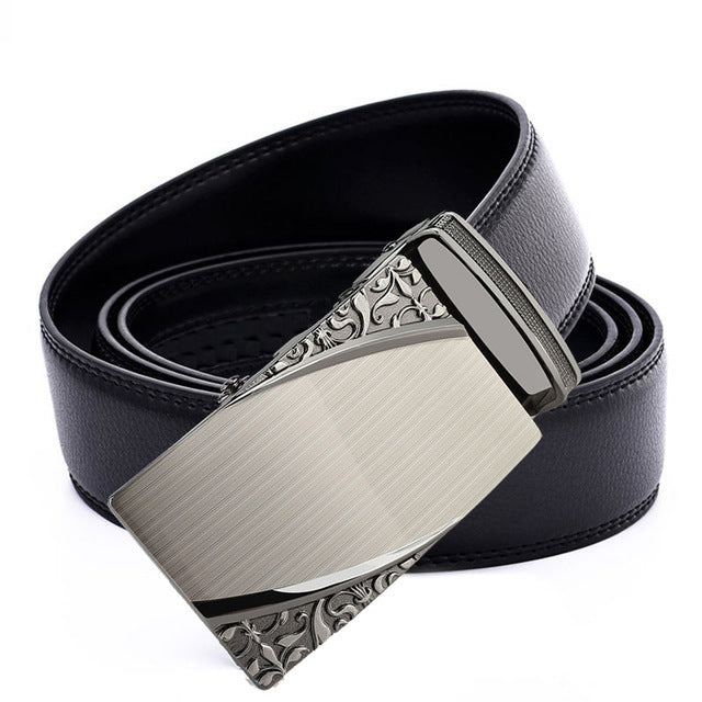 Luxury Men’s Statement Leather Ratchet Belt