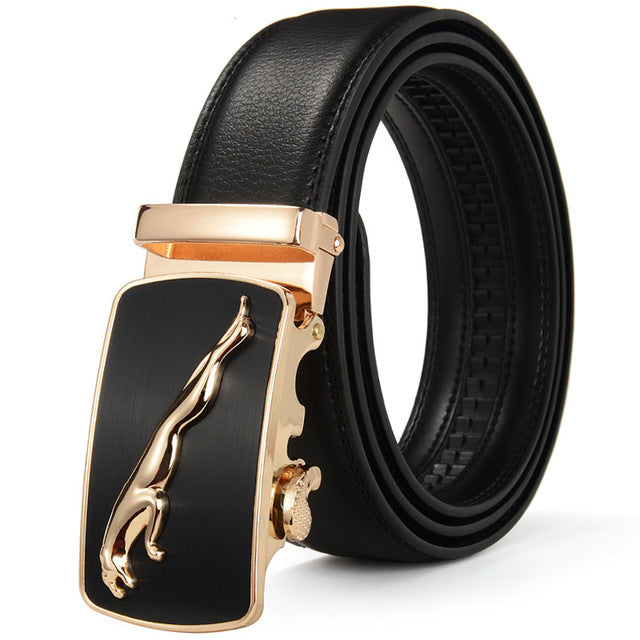 Luxury Men’s Statement Leather Ratchet Belt