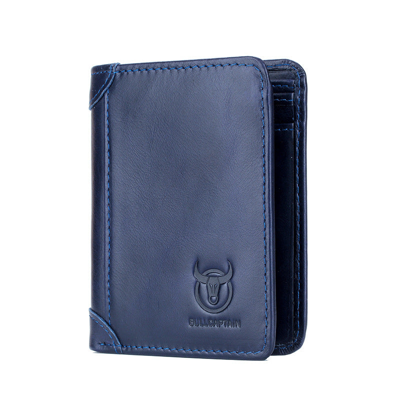 Casual Men’s Leather Wallet | First Layer Cowhide with Multi-Compartment Design
