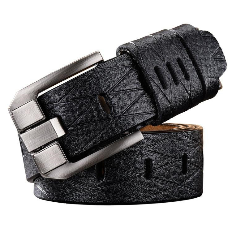Men’s Versatile Double Skin Leather Casual Belt