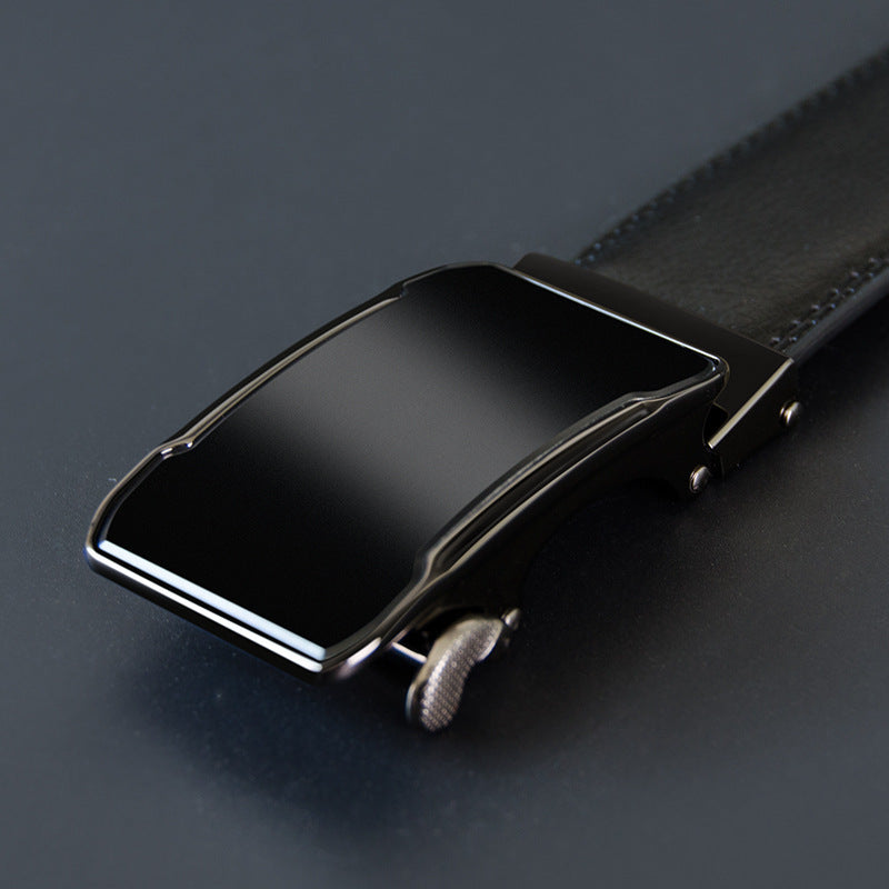 Elegant Men’s Leather Belt with Premium Automatic Buckle