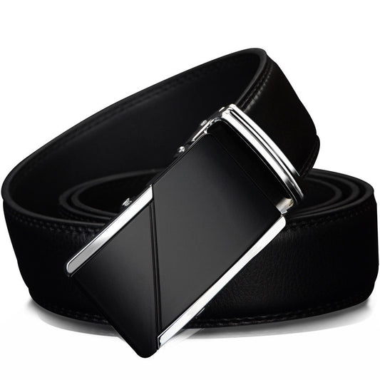 Men’s Leather Ratchet Belt - Easy Click Fit Comfort