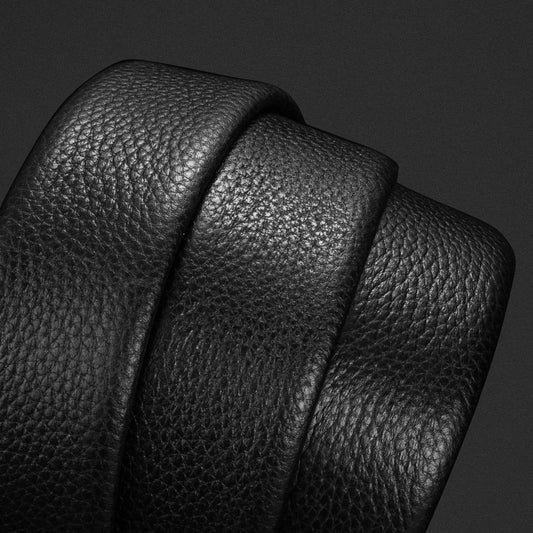Men's Business First-Layer Leather Belt - Auto Buckle Ease
