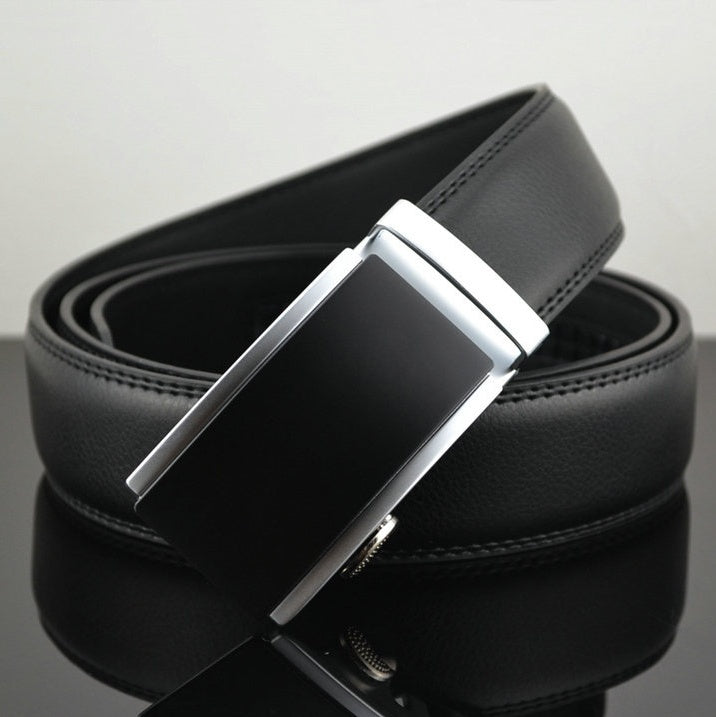 Men’s Statement Adjustable Leather Ratchet Belt
