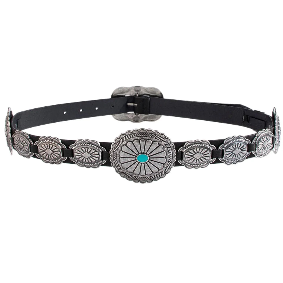 Women's Bohemian Western Carved Wide Belt - Retro PU Leather Fashion
