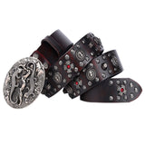 Punk Rivet Leather Belt for Men & Women