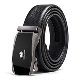 Men’s Glossy Leather Statement Belt