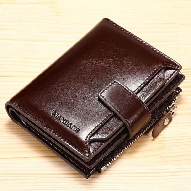 Men's leather Trifold wallet