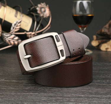 Fashionable Men's Leather Antique Denim Belt