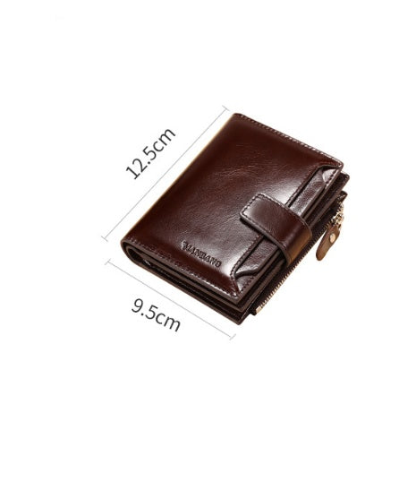 Men's leather Trifold wallet