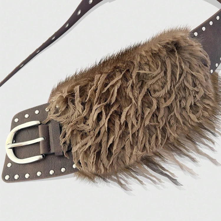 Boho Western PU Leather Belt for Women - Rivet Eyelet Upgrade