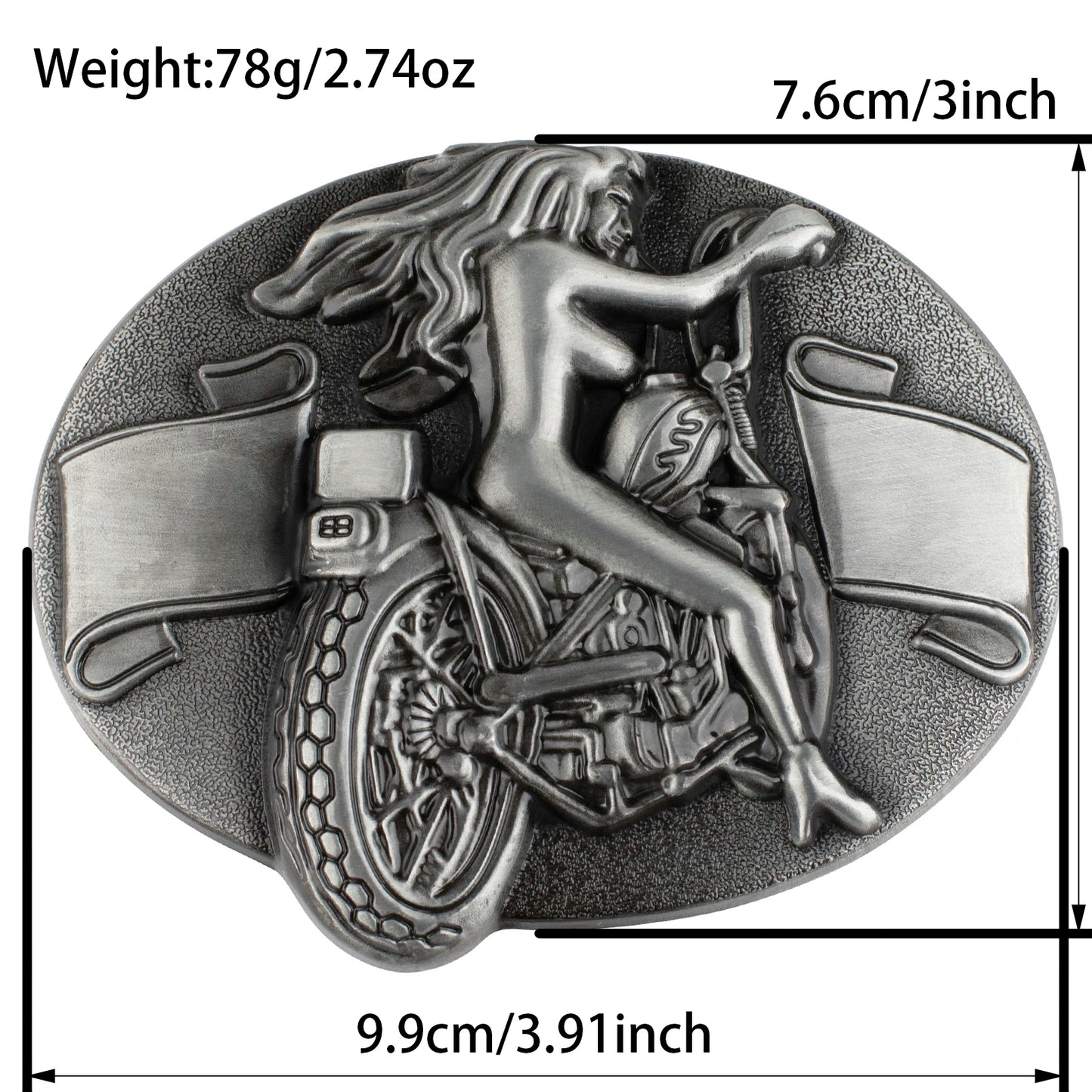Vintage Western Belt Buckle for Men - Durable Zinc Alloy