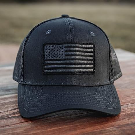 Midnight Flag Patch Snapback Baseball Cap for Men and Women