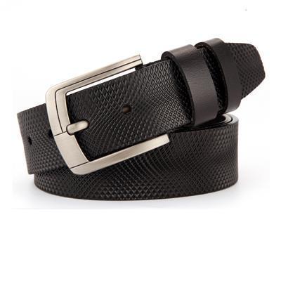Fashion Men Genuine Leather Adjustable Pin Buckle Belt