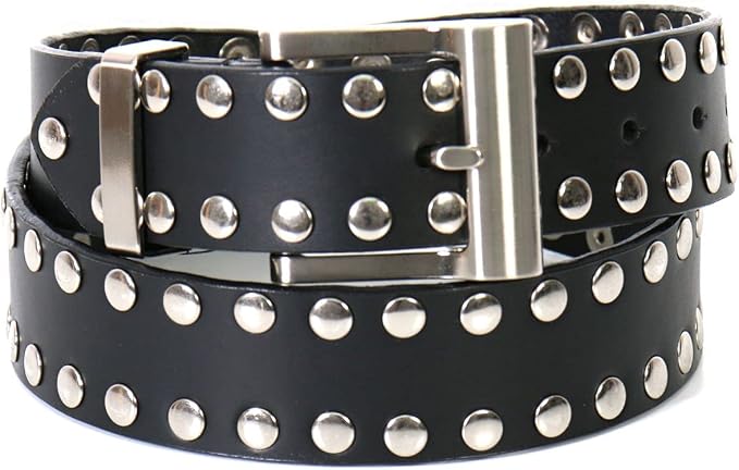 Men's Genuine Cowhide Biker Belt – Original Design