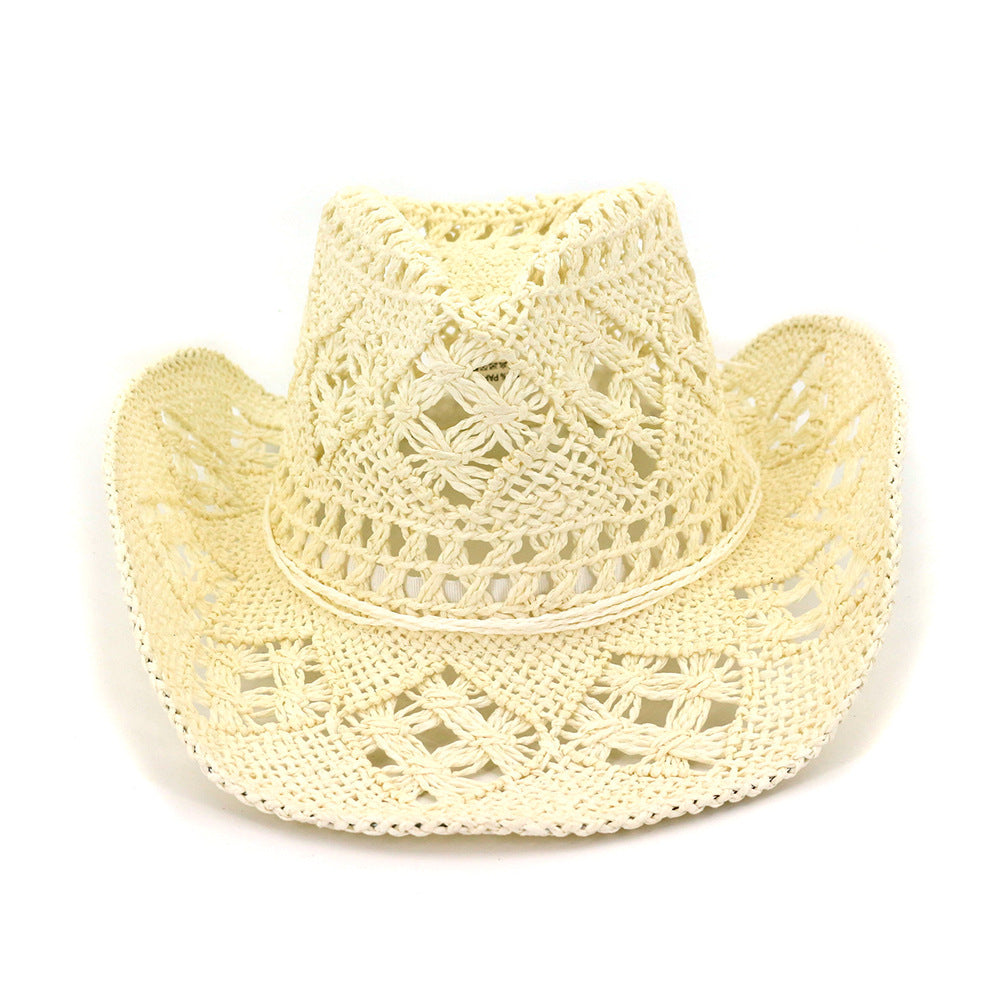 Hat travel sun sun visor western cowboy straw hat