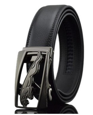 Men's Automatic Buckle Leather Belt