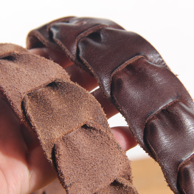 Leather Cowhide Casual Belt for Men & Women