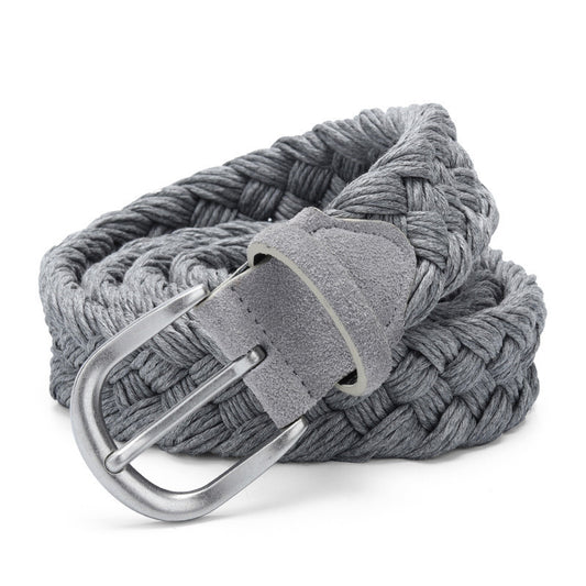 Casual Woven Canvas Golf Belt - Breathable Comfort Fit
