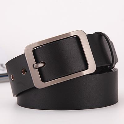 Fashion Men Genuine Leather Adjustable Pin Buckle Belt