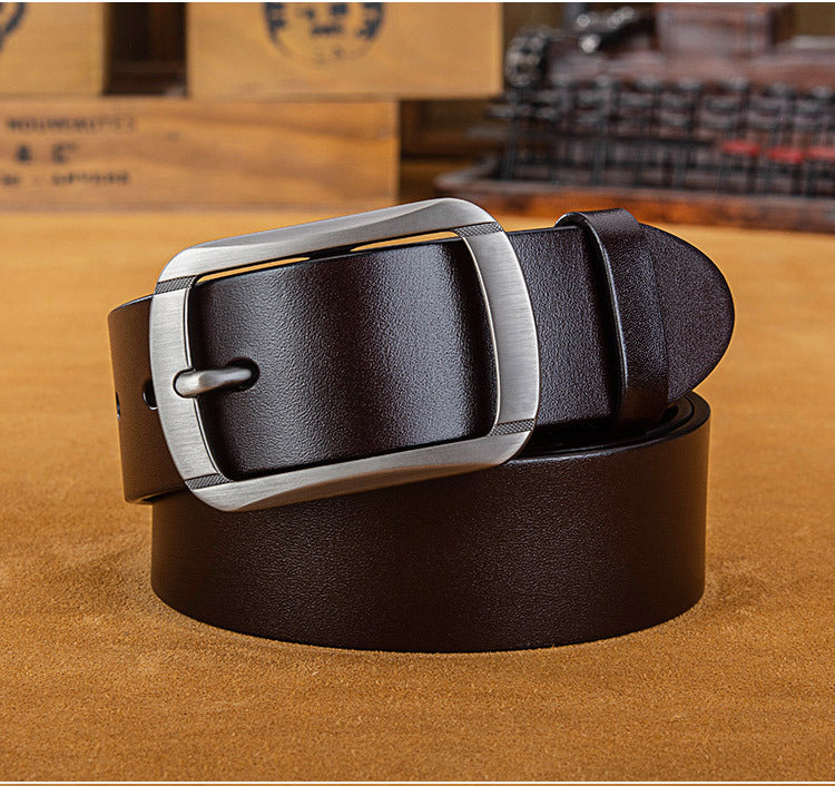 Men’s First Layer Cowhide Leather Belt