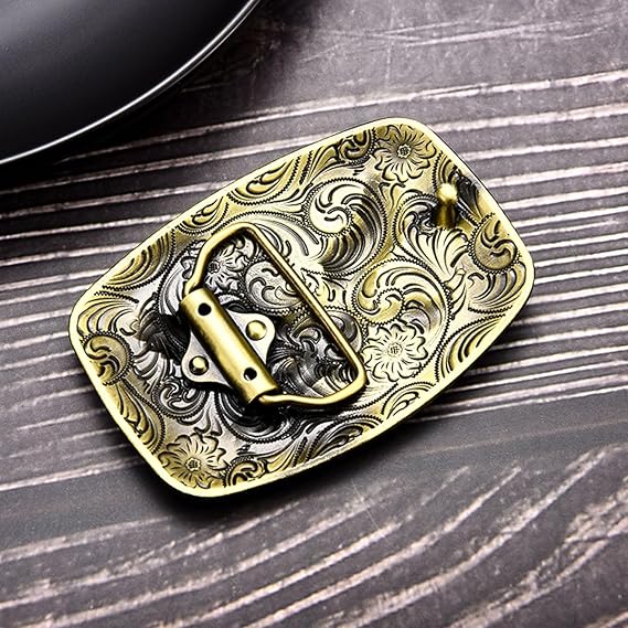 American Freedom Western Cowboy Belt Buckle for Men, Women - Zinc Alloy