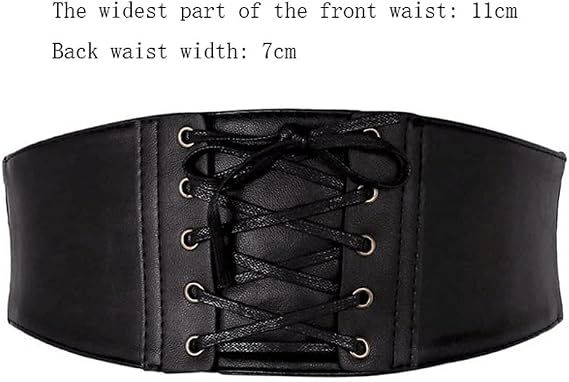 Elastic Wide Band Corset Cincher Belt - Snap Closure