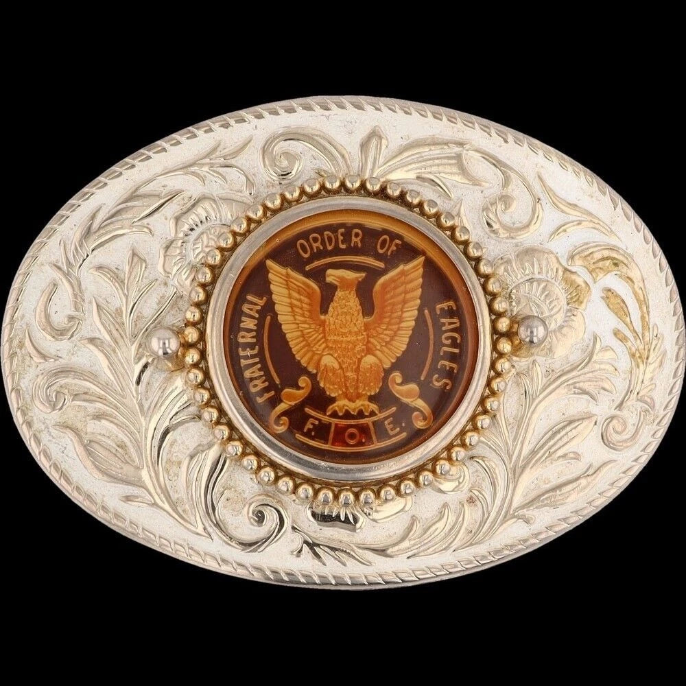 Fraternal Order of Eagles Masonic Belt Buckle