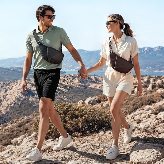 Genuine Leather Anti-Theft Crossbody Sling Bag