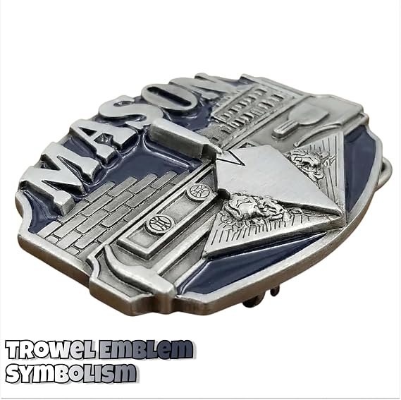 Trowel Design Fraternal Masonic Belt Buckle for Men