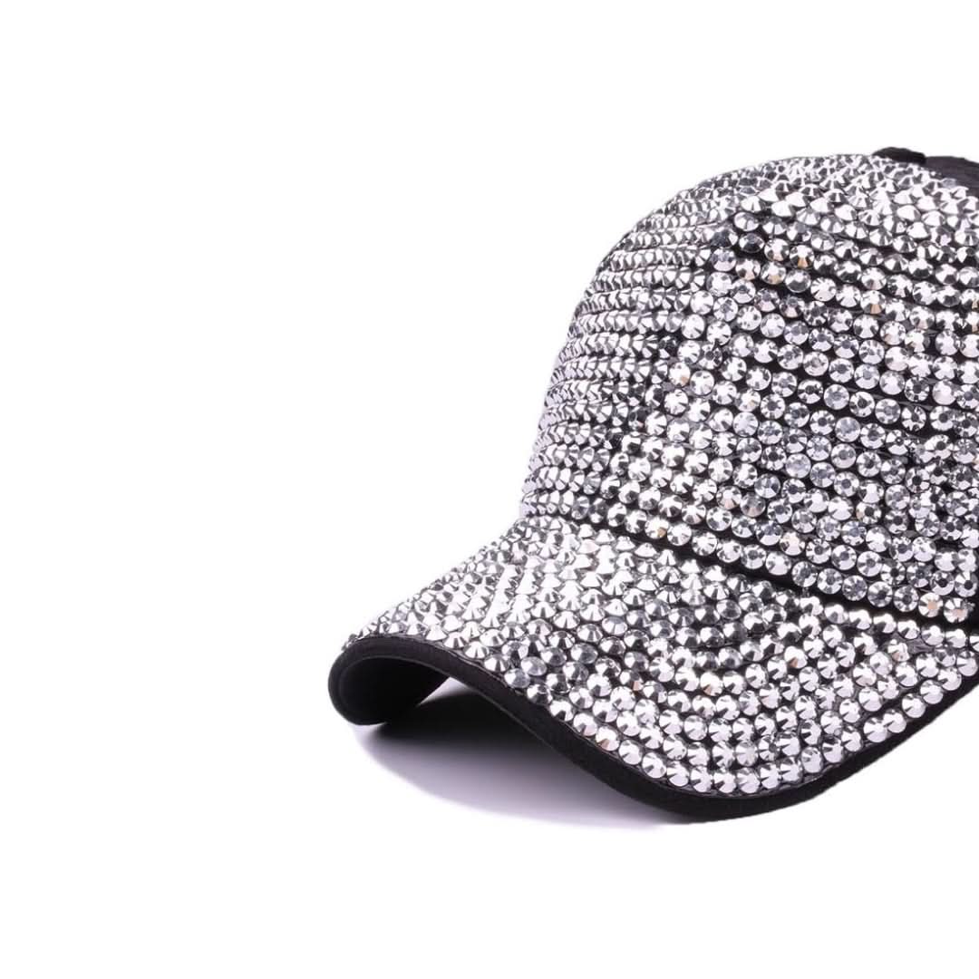 Unisex Engraved Rhinestone Baseball Cap – Sparkle & Chic Everyday Style
