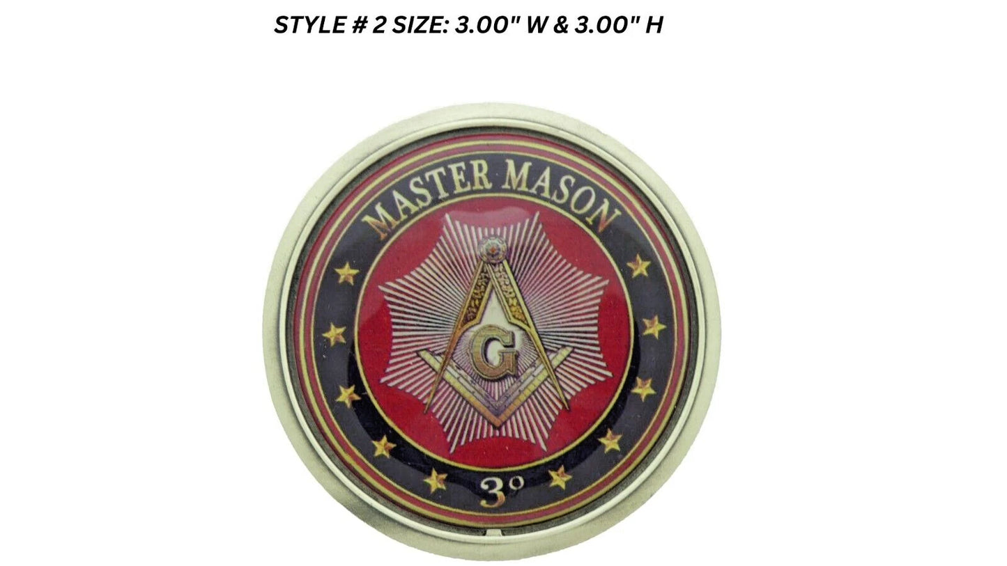 Vintage Compass Fraternal Masonic Belt Buckle