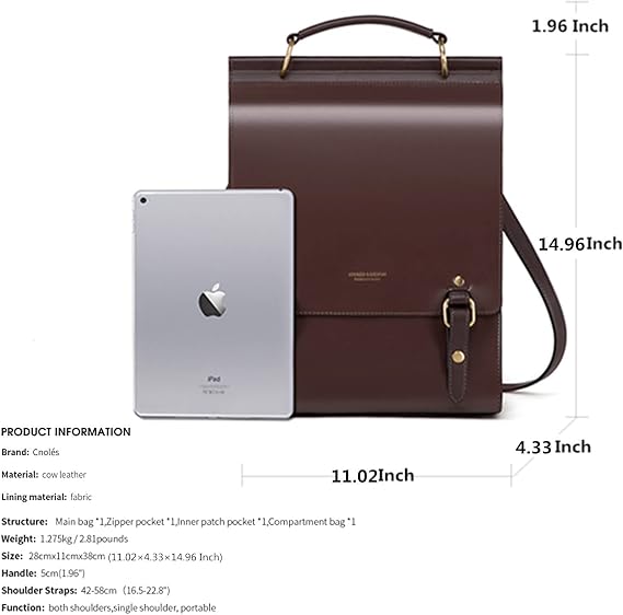 Leather Backpack Purse for Women - Vintage Style