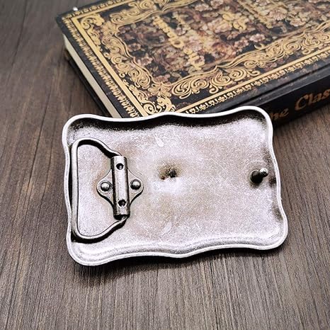 Vintage Western Turquoise Belt Buckle for Men - Zinc Alloy