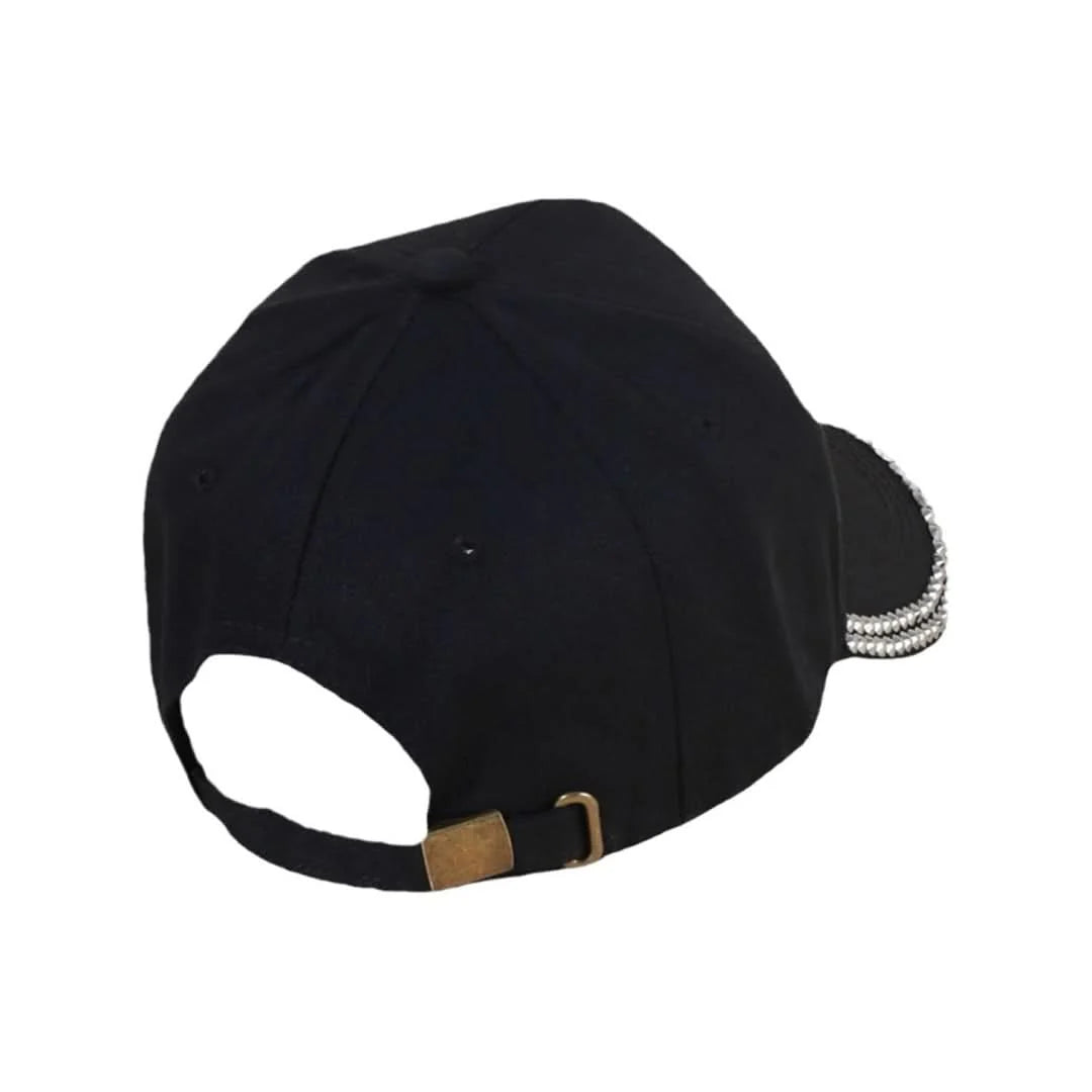 Women's Engraved Rhinestone Cap – Sparkle & Style Fashion Hat