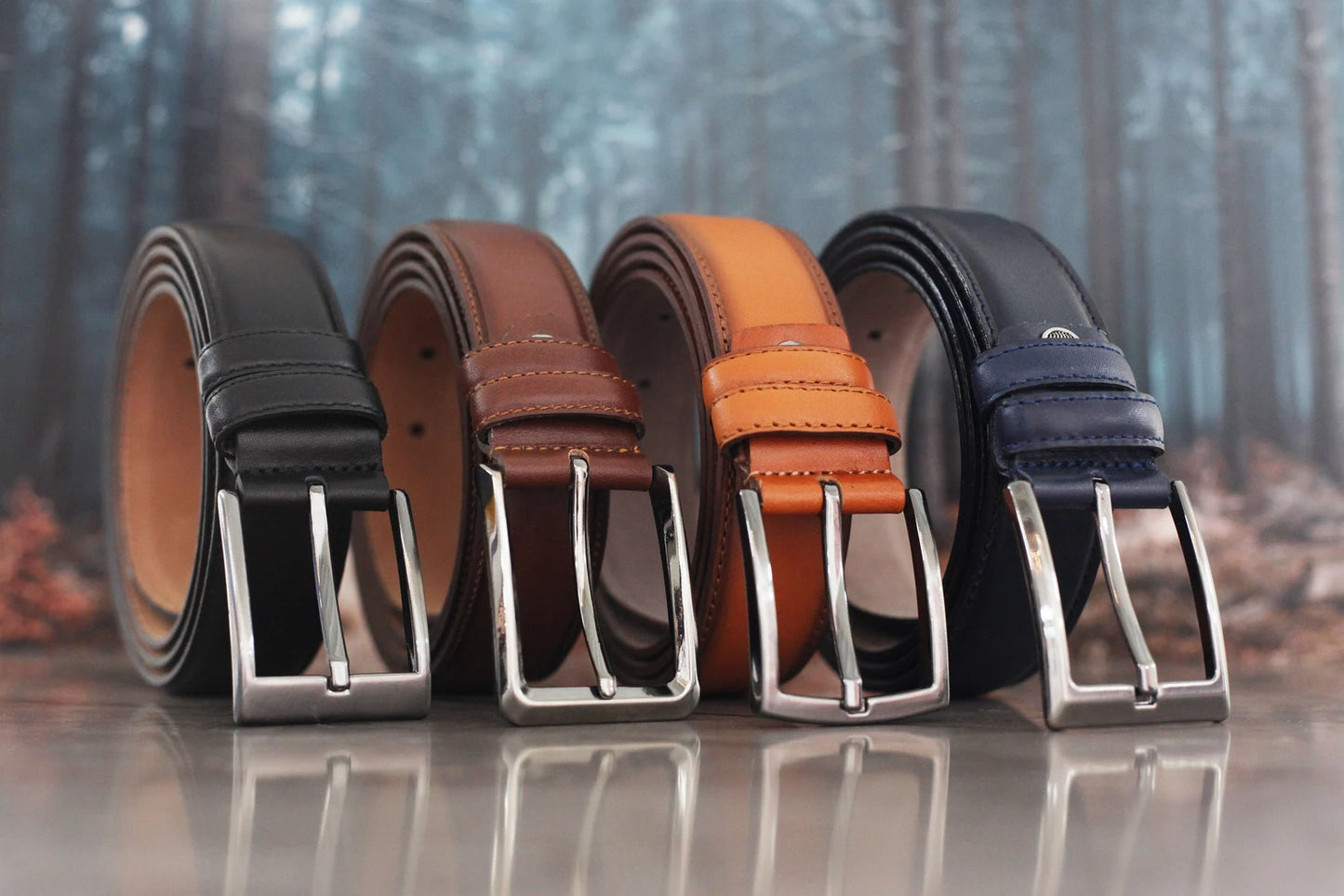 Personalized Leather Belt for Men – Custom Engraved Gift
